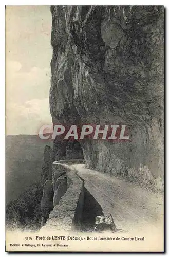 Cartes postales Foret de Lente Drome Route forestiere de Combe Laval