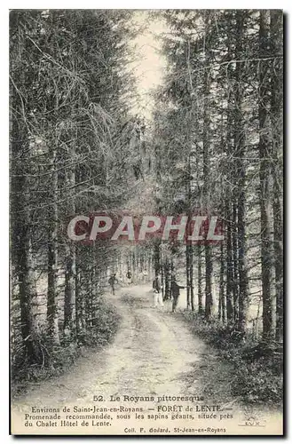 Cartes postales Le Royans Pittoresque Environs de Saint Jean en Royans Foret de Lente promenade recommandee sous