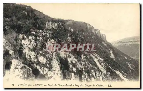 Ansichtskarte AK Foret de Lente Route de Combe Laval le long des Gorges du Cholet