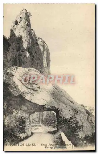 Cartes postales Foret de Lente Route Forestiere de Combe Laval Passage Pittoresque