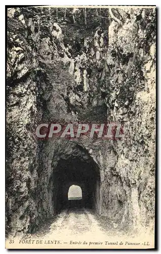Ansichtskarte AK Foret de Lente Entree du Premier Tunnel de Pionnier