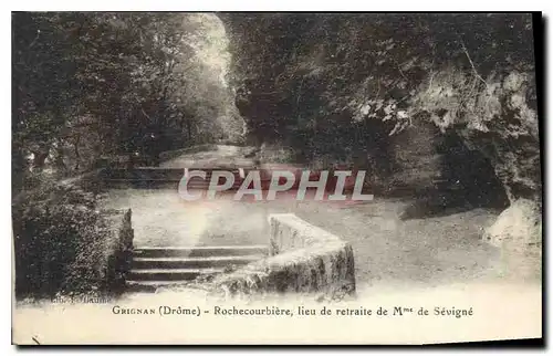 Cartes postales Grignan Drome Rochecourbiere lieu de retraite de Mme de Sevigne