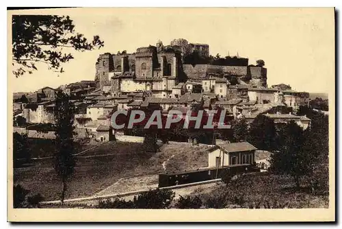 Ansichtskarte AK La Drome Illustree Grignan Vue generale le Chateau et l'eglise eleve par louis Adhemar ay XVI si