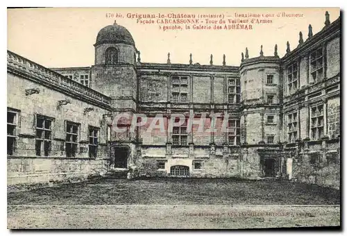 Ansichtskarte AK Grignan le Chateau restaure deuxieme cour d'honneur facade carcassonne Tour du Veilleur d'Armes