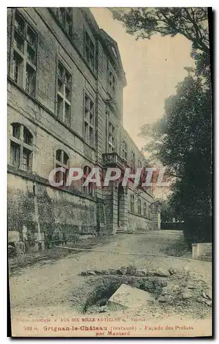 Cartes postales Grignan le Chateau restaure facade des Prelats par Mansard
