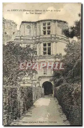 Cartes postales Grignan Drome chateau de Mme de Sevigne la Tour Sevigne