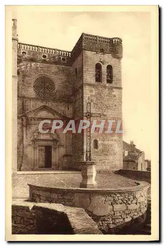 Ansichtskarte AK La Drome Illustree Grignan l'eglise Saint Sauveur Parvis et facade principale