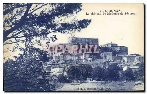 Cartes postales Grignan le Chateau de Madame de Sevigne