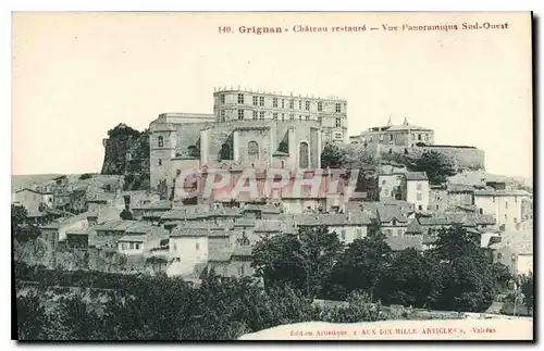 Ansichtskarte AK Grignan chateau restaure vue panoramique Sud Ouest