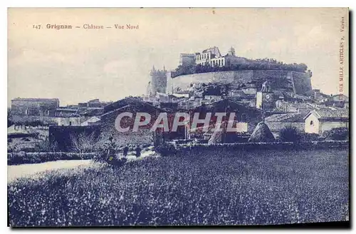Cartes postales Grignan chateau vue Nord