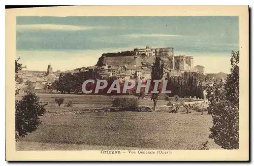Cartes postales Grignan vue generale Ouest