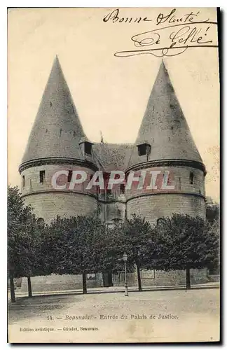 Cartes postales Beauvais Entree du Palais de justice