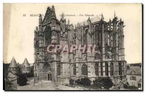 Cartes postales Beauvais la cathedrale vue generale