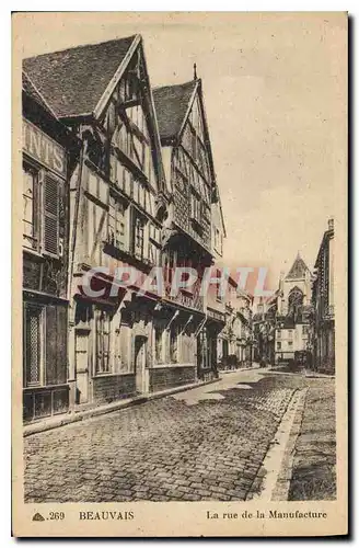 Cartes postales Beauvais La rue de la Manufacture