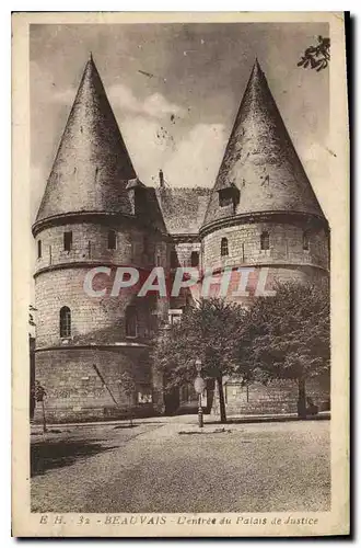 Cartes postales Beauvais l'entre du Palais de Justice