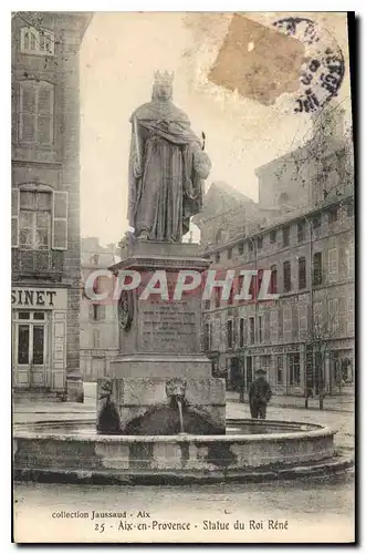 Cartes postales Aix en Provence Statue du Roi Rene