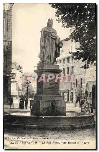 Cartes postales Aix en Provence Statue du Roi Rene