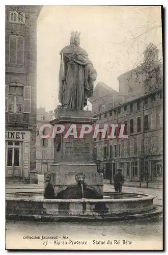 Cartes postales Aix en Provence Statue du Roi Rene