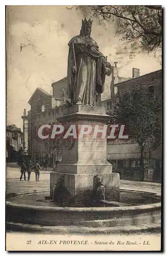 Cartes postales Aix en Provence Statue du Roi Rene