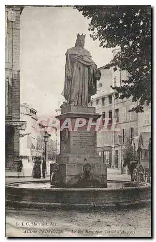 Cartes postales Aix en Provence Statue du Roi Rene