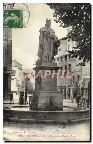 Cartes postales Aix en Provence Statue du Roi Rene