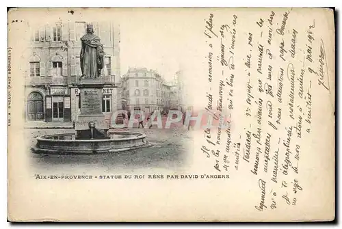 Cartes postales Aix en Provence Statue du Roi Rene