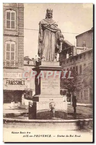 Cartes postales Aix en Provence Statue du Roi Rene