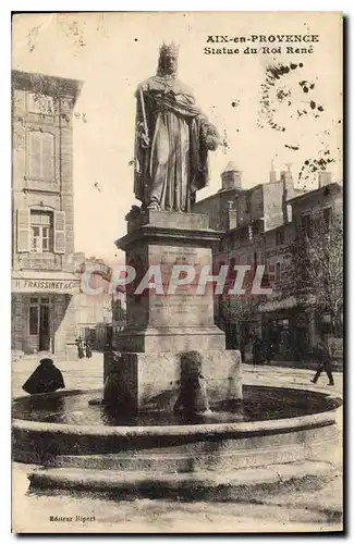 Cartes postales Aix en Provence Statue du Roi Rene