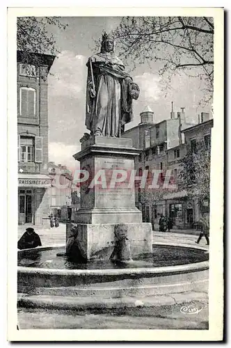 Cartes postales Aix en Provence Statue du Roi Rene