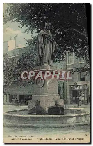 Cartes postales Aix en Provence Statue du Roi Rene