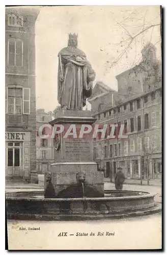 Cartes postales Aix en Provence Statue du Roi Rene