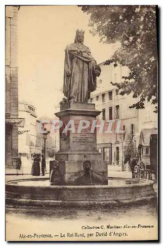 Cartes postales Aix en Provence Statue du Roi Rene