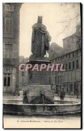 Cartes postales Aix en Provence Statue du Roi Rene