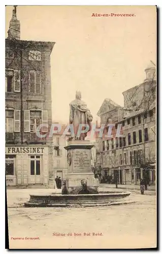 Cartes postales Aix en Provence Statue du Roi Rene