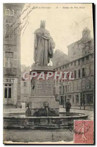 Cartes postales Aix en Provence Statue du Roi Rene