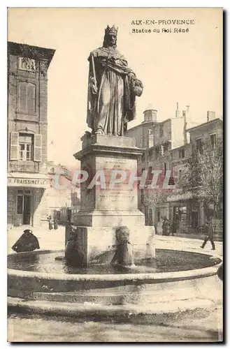 Cartes postales Aix en Provence Statue du Roi Rene