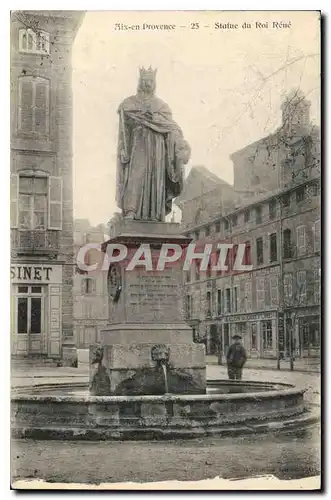 Cartes postales Aix en Provence Statue du Roi Rene