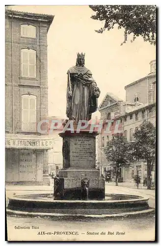 Cartes postales Aix en Provence Statue du Roi Rene