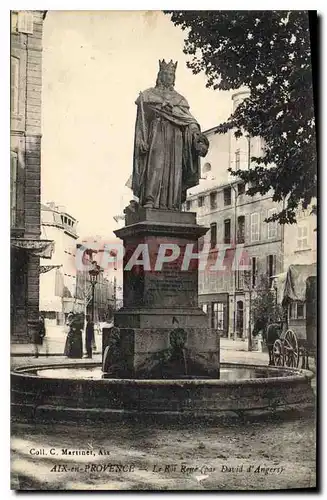 Cartes postales Aix en Provence Statue du Roi Rene