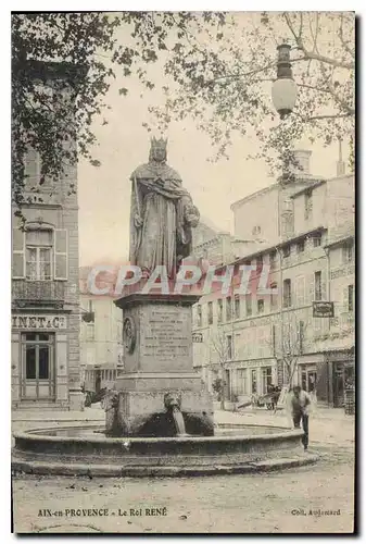 Cartes postales Aix en Provence Statue du Roi Rene