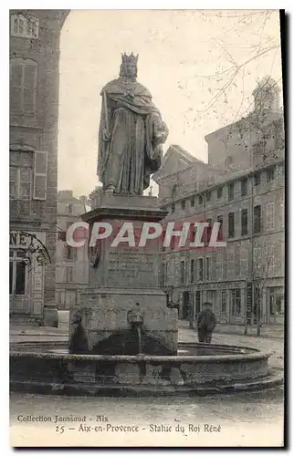 Cartes postales Aix en Provence Statue du Roi Rene