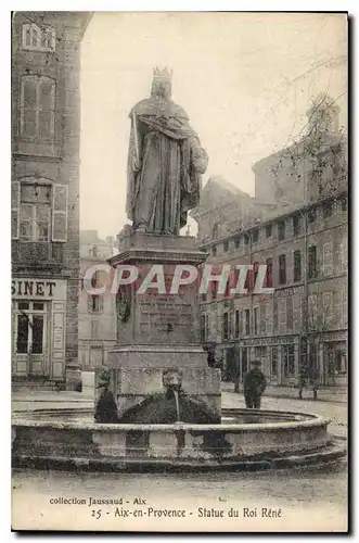 Cartes postales Aix en Provence Statue du Roi Rene