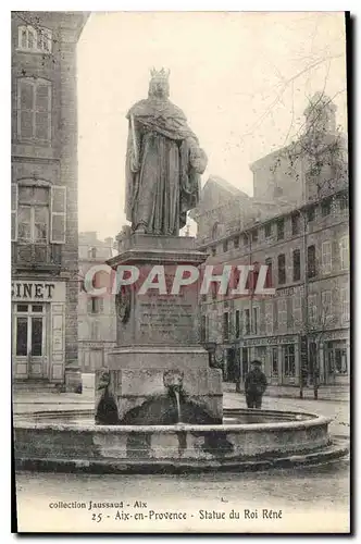 Cartes postales Aix en Provence Statue du Roi Rene