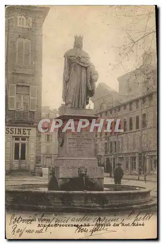 Cartes postales Aix en Provence Statue du Roi Rene