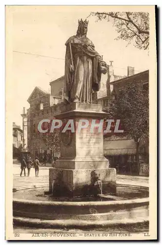 Cartes postales Aix en Provence Statue du Roi Rene