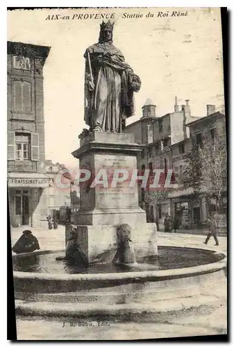 Cartes postales Aix en Provence Statue du Roi Rene