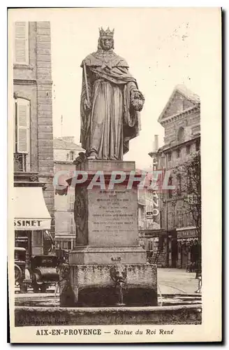 Cartes postales Aix en Provence Statue du Roi Rene