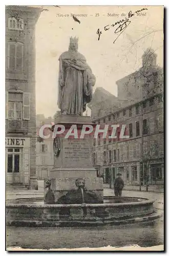 Cartes postales Aix en Provence Statue du Roi Rene