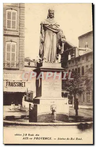 Cartes postales Aix en Provence Statue du Roi Rene