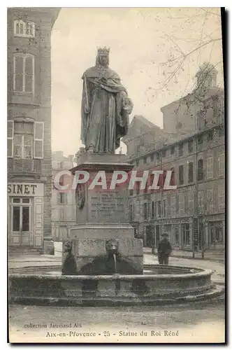 Cartes postales Aix en Provence Statue du Roi Rene